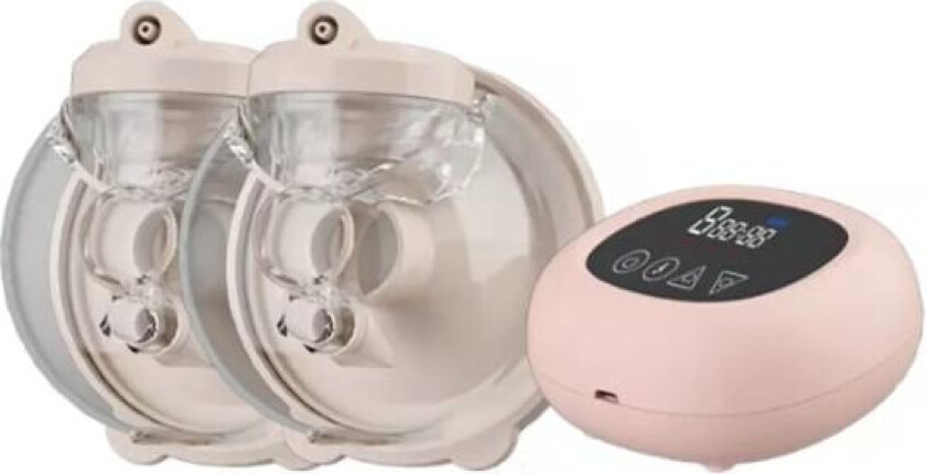 Dobbel Elektrisk Brystpumpe, Bærbar Anti-Tilbakestrømning, 4 Moduser & 9 Nivåer, Speil LED-Skjerm, Ultralyd og Smertefri Brystpumpe