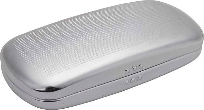 Sølv Solbriller Etui Stripete Aluminium Hard Shell Metall Briller sliver