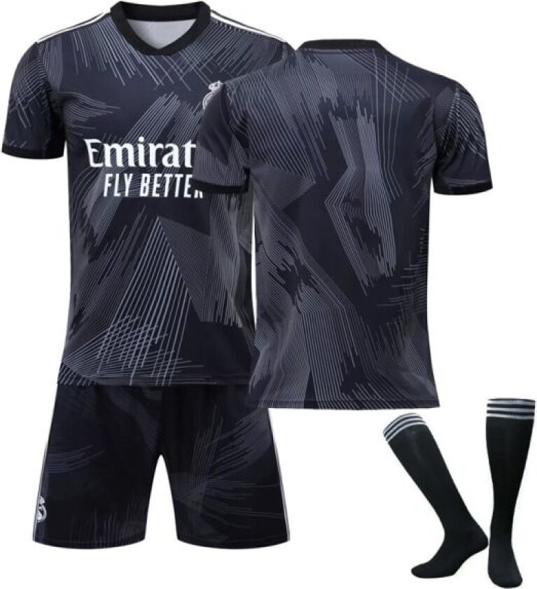 Real Madrid Y3 Black Joint Fotballdrakt SetS S