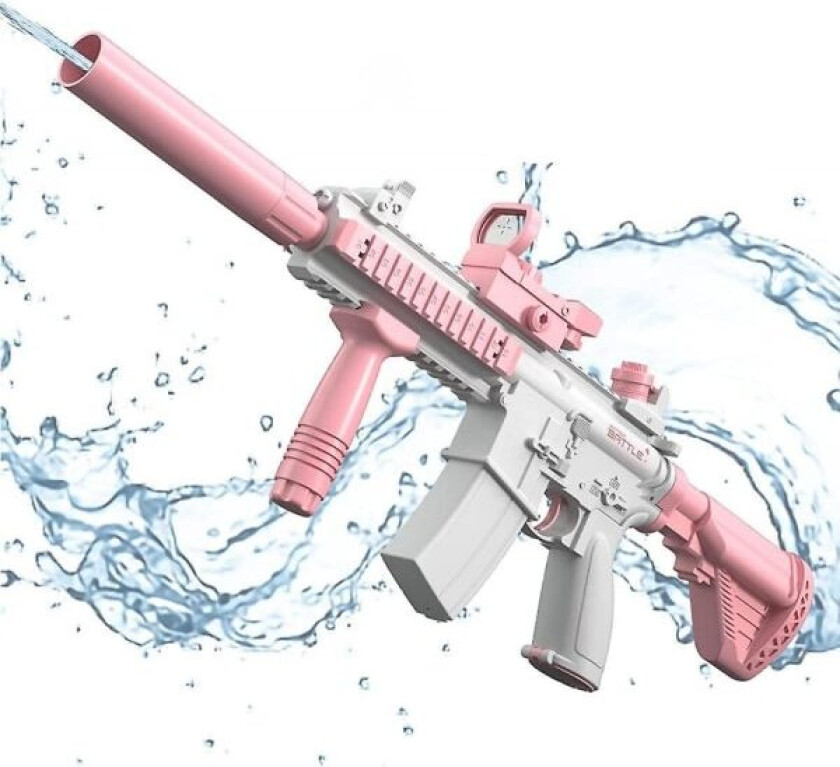 Elektrisk vannpistol for voksne - Automatisk vannpistol for sprut, sommerleker, svømmebasseng, strandleker pink