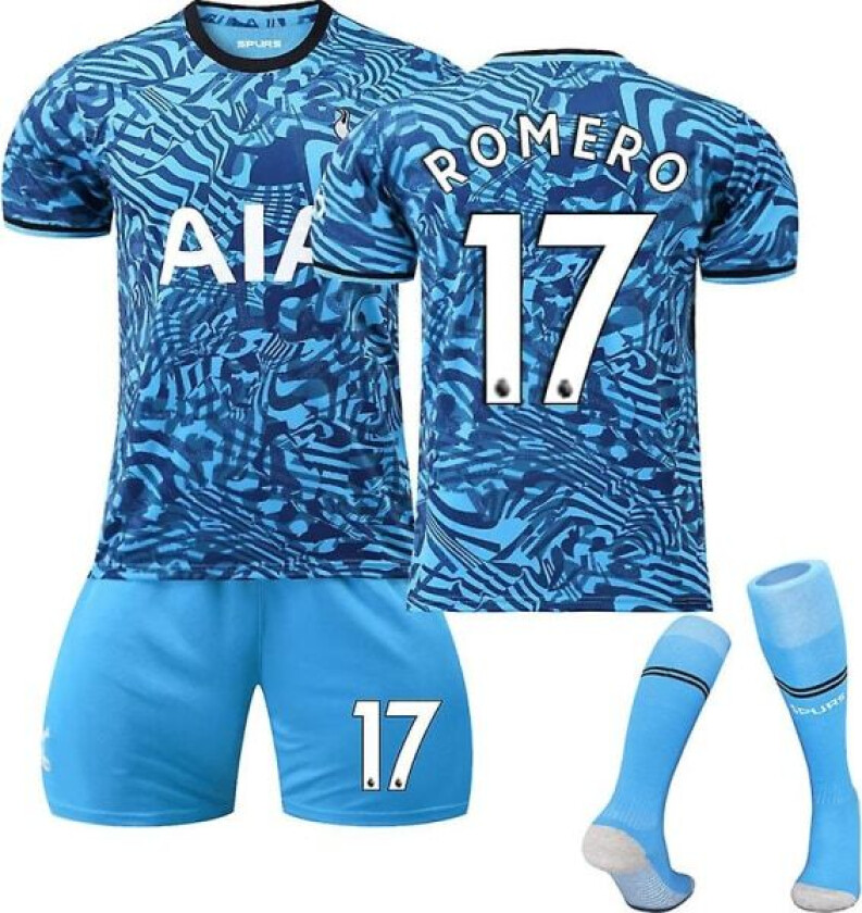 22-23 Ny Tottenham bortedrakt Fotballdrakt ROMERO 17 XS