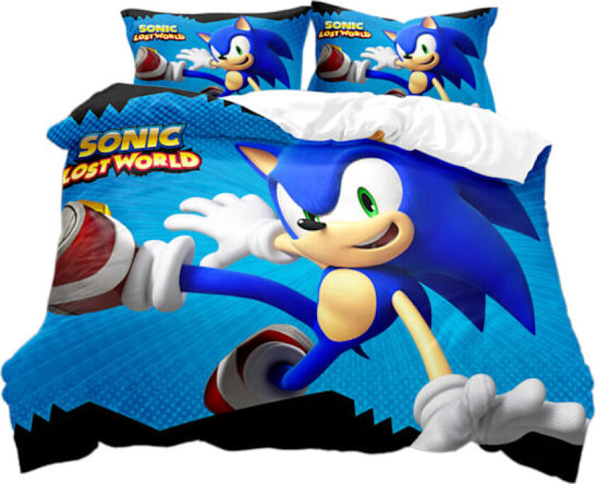 Sengesett Supersonic Sonic Tegneserie Anime Sengetøy Dyne Dekksett