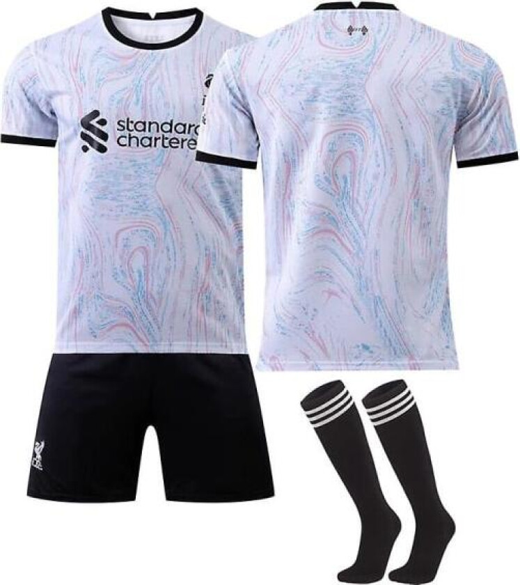 22/23 Liverpool Borte Salah Fotballdrakt Treningsdrakter Uten Nummer 26(140-150CM) Uten Nummer 26(140-150CM)