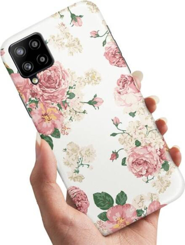 Samsung Galaxy A12 - Deksel/Mobildeksel Retro Blomster