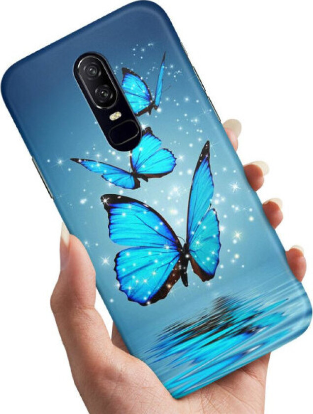 OnePlus 8 - Deksel/Mobildeksel Glitrende Sommerfugler