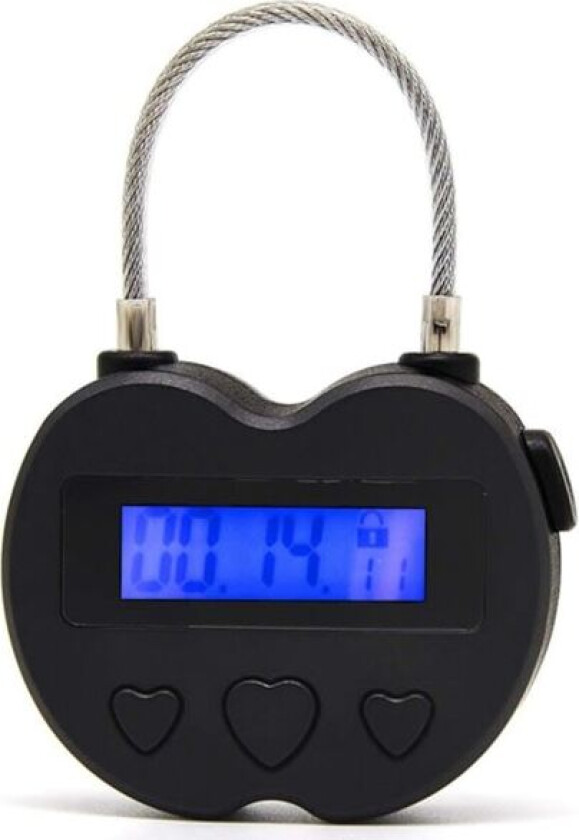 1x Smart Time Lock LCD-skjerm Time Lock USB-oppladbar midlertidig timer hengelås Reise elektronisk - Perfekt