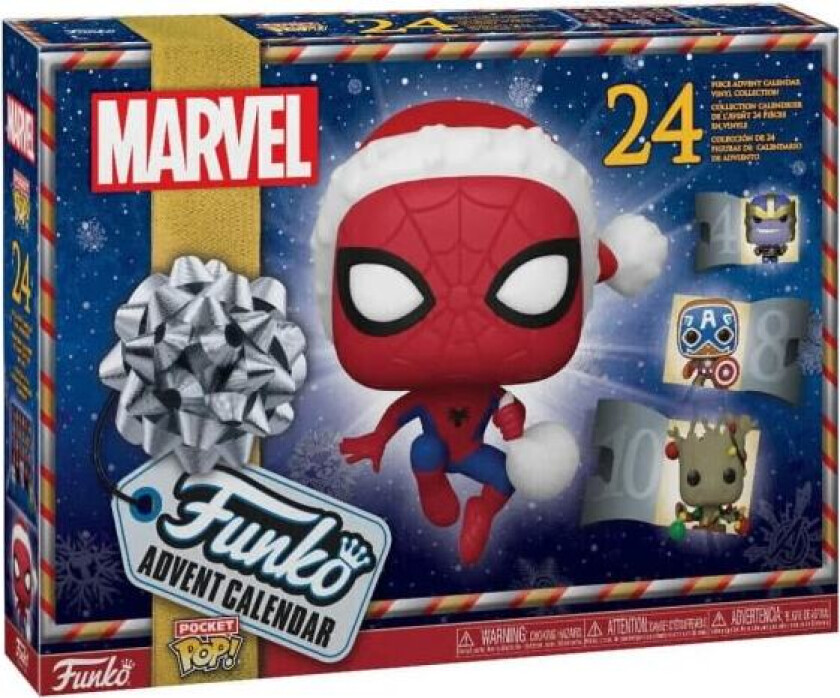 Funko Pocket Pop Adventskalender Marvel Holiday 2023 - 24 Minifigurer