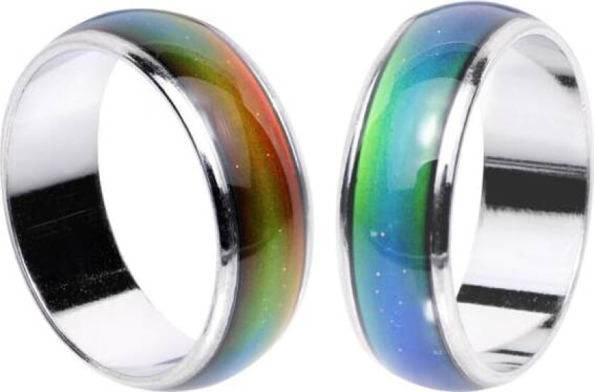 2-Pak - Mood Ring - Skifter farge avhengig av humør Multicolor