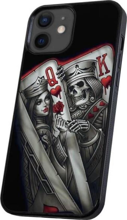 iPhone 12/12 Pro - Deksel/Mobildeksel King Queen Kortstokk