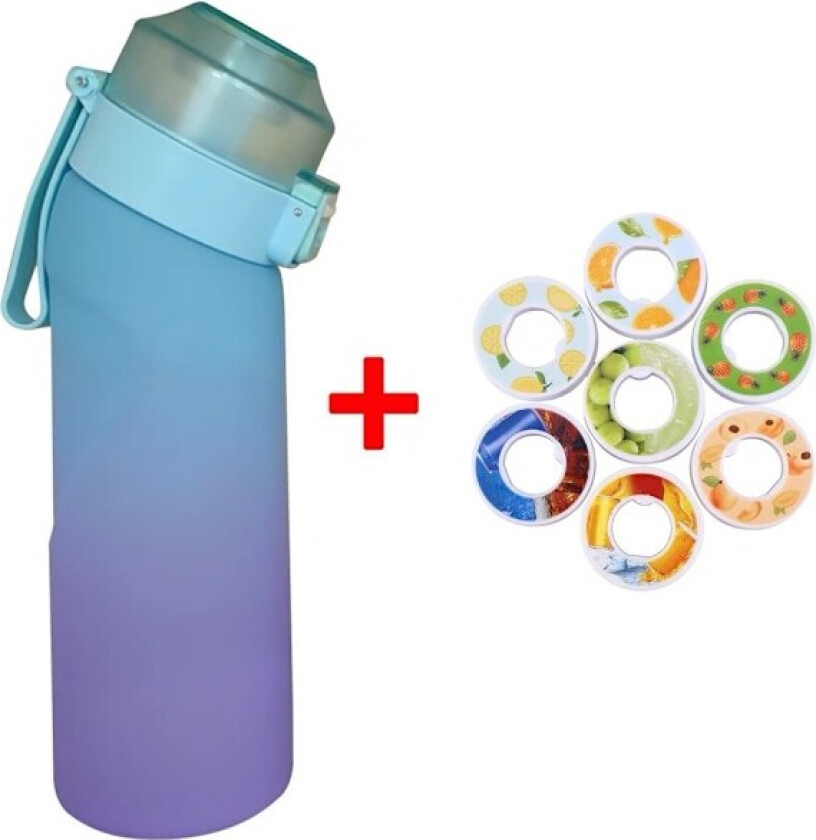 Luft-vann flaske/Smaksatt vannflaske - 650ml - 7 pods inkludert - Camping Sport