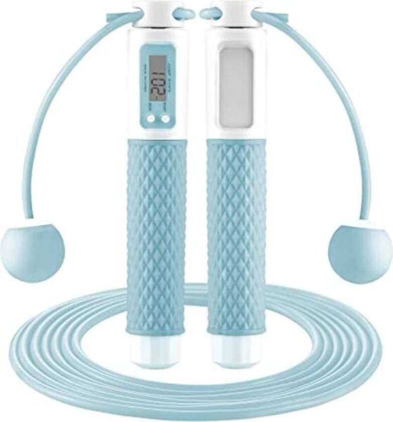 Hopperep uten ledning - Justerbar hoppetau for voksne med sklisikre håndtak