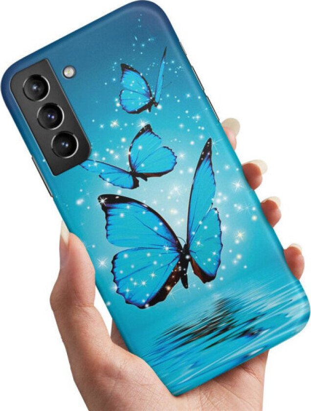 Samsung Galaxy S22 - Deksel/Mobildeksel Glitrende Sommerfugler Multicolor