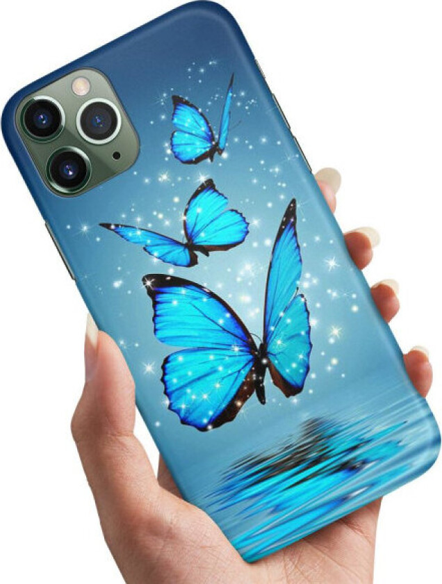 iPhone 12/12 Pro - Deksel/Mobildeksel Glitrende Sommerfugler