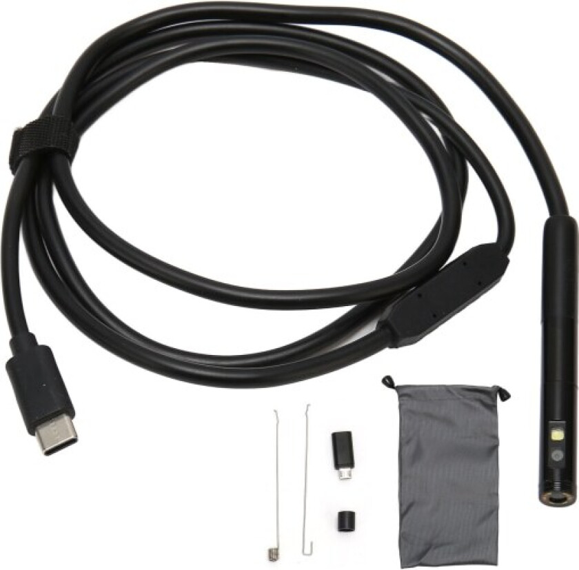 Trådløs endoskop med dobbel linse WiFi HD 2MP inspeksjonskamera Zoombar fokus IP67 vanntett dobbeltkamera boreskop med LED