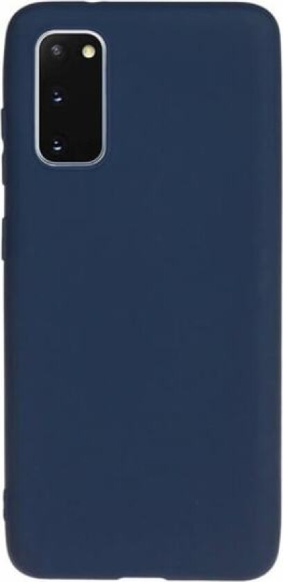 Gjennomtenkt Silikondeksel - Samsung Galaxy S20 Mörkblå