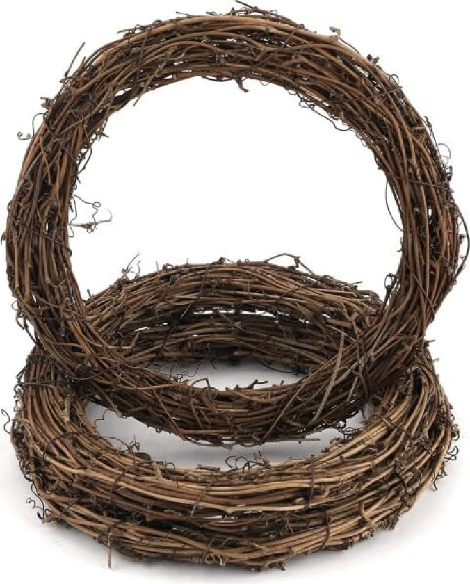 3 stk 25cm Retro Julekrans Grenkrans for DIY Vinkrans