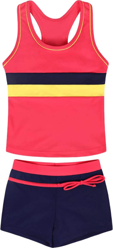 Svømmedrakt 2-delt badedrakt barn Tankini-sett, 3XL