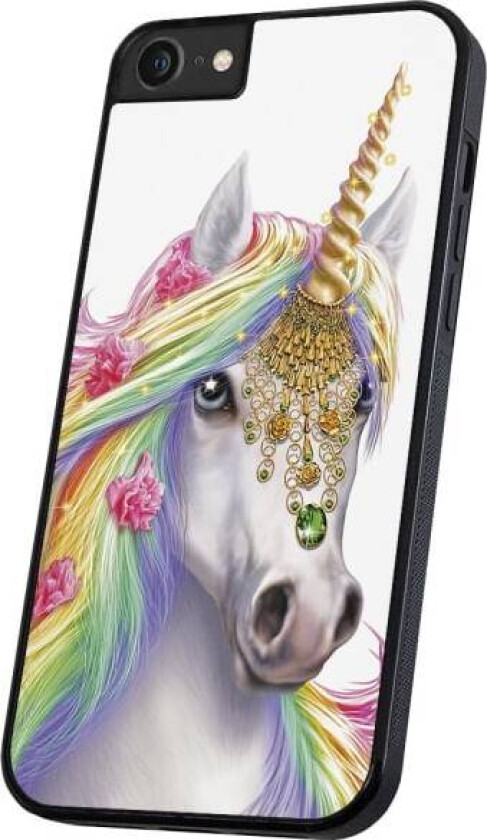 iPhone 6/7/8/SE - Deksel/Mobildeksel Unicorn/Enhjørning Multicolor