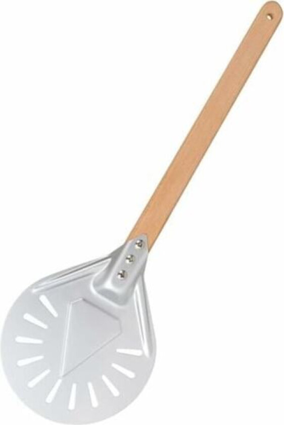 7 tommers rund pizzaspade, perforert pizzaspade med