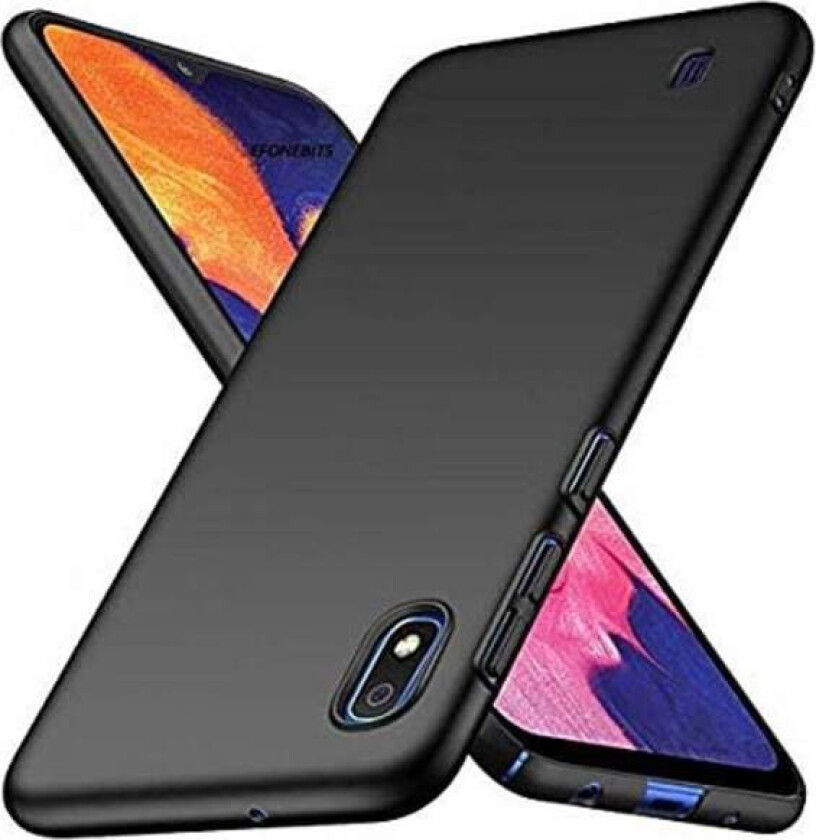 Deksel i gummi, Samsung A10 - Matt overflate Black