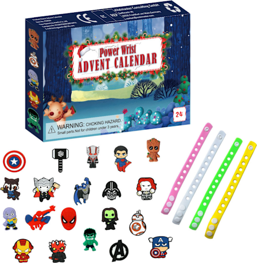 Julekalender med overraskelser - Blindboks for barn, leketøysgaveboks, adventkalender for overraskelser i høytiden