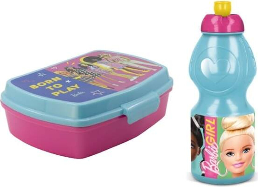 2-Pack Barbie Matboks & Pop-up vannflaske Multicolor