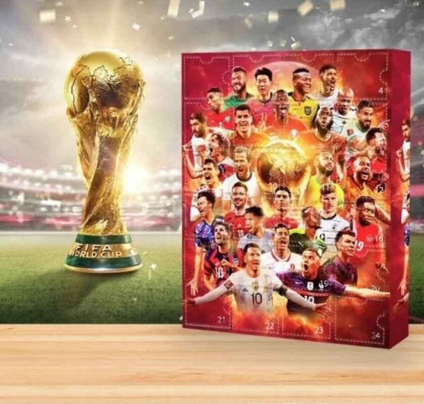 VM-adventskalender 2024 VM-adventskalender Juleblindboks Messi, Cairo, Mbappe