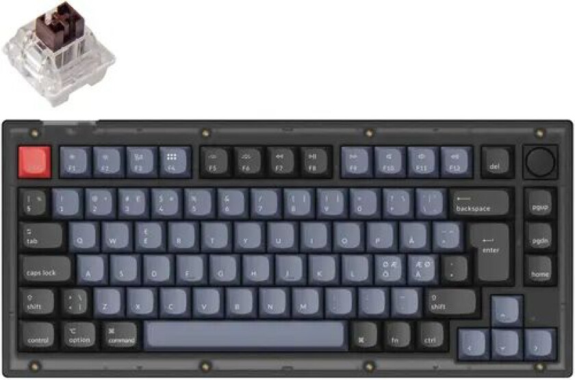 V1 75% Qmk/via Kablet Pan Nordic Tastatur