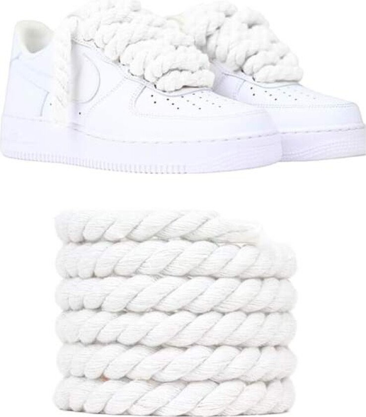 8mm tykke, chunky skolisser - Air Force One skolisser, Air Force chunky skolisser, Air Force skolisser, skolisser til sko White