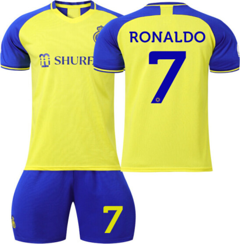 22-23 Al-Nassr FC Fotballdrakt for barn Ronaldo nr. 7 skjorte #26