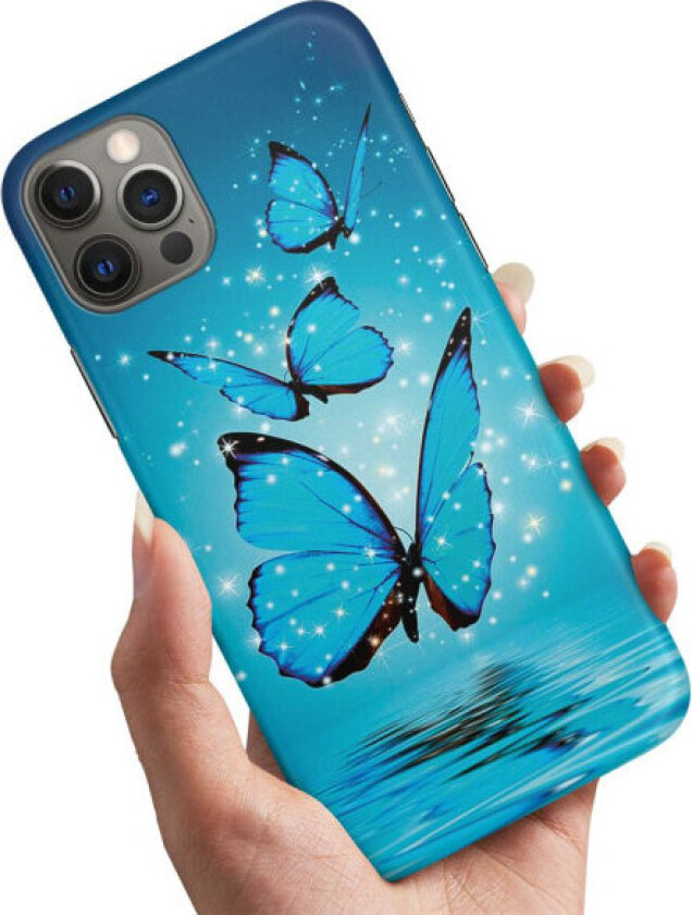 iPhone 14 - Deksel/Mobildeksel Glitrende Sommerfugler