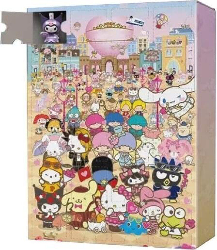 Tegnet søt julekalender Kuromi Melodi Cinnamoroll Kawaii leketøy