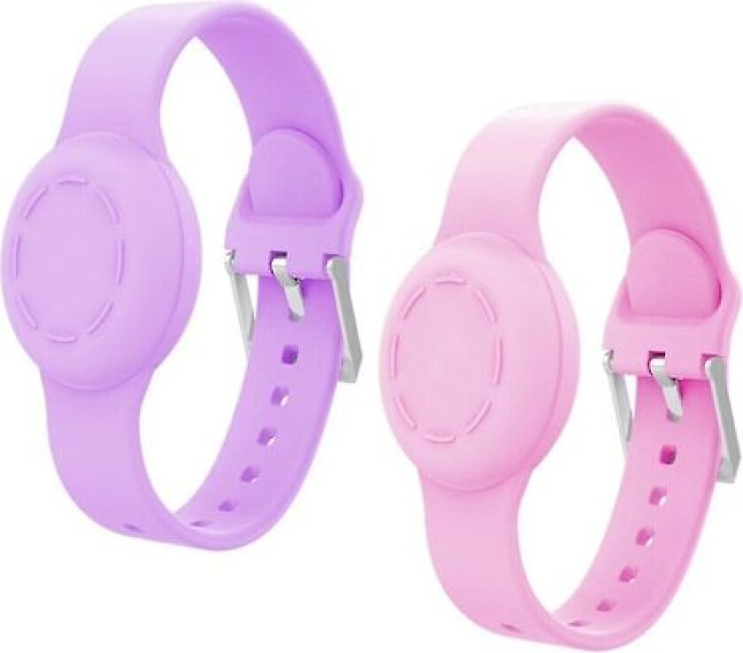 Vanntett Armbånd for AirTag til Barn, Silikon for AirTag Skjult Armbånd Barn, for Klokkerem (b)