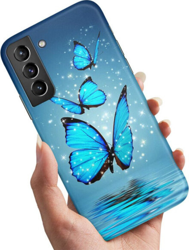 Samsung Galaxy S21 - Deksel/Mobildeksel Glitrende Sommerfugler