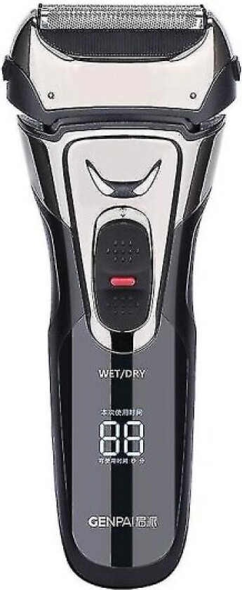 GENPAI Elektrisk Barbermaskin, Elektrisk Barberhøvel For Menn Med Pop Up Presisjonstrimmer, Følsomme Blader, Våt & Tørr