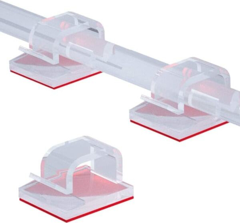 50 Pakk Kabelklips, Selvklebende Kordholder for Kabelorganisering, Du