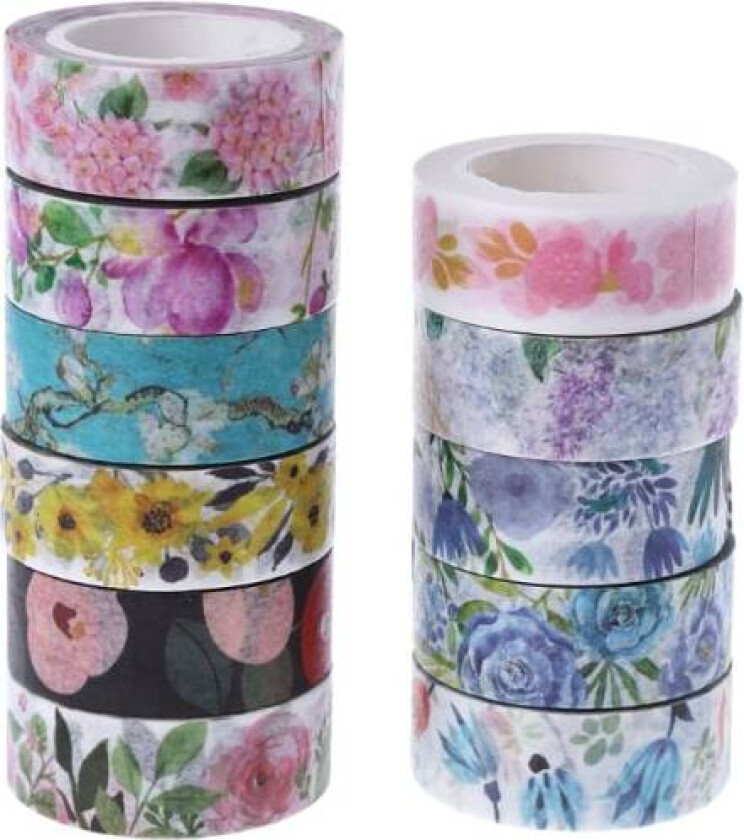 Søte planter blomster klistremerke Washi tape DIY dekorativ maskeringstape Scrapbooking