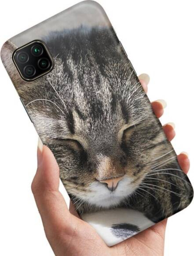 Huawei P40 Lite - Deksel/Mobildeksel Sovende Katt