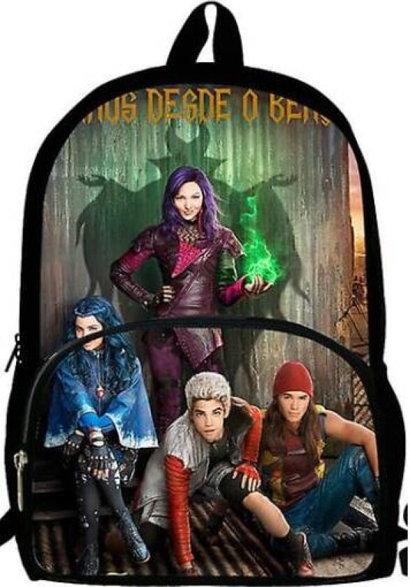 3 stk Descendants 3 Ryggsekk Jenter Gutter Blyantboks Skoleveske Anime Tegneserie Ryggsekk Bærbar PC Bærbar Gave Til Barn (FMY) only backpack5