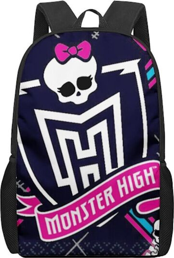 Monster High 3D mønster skolesekk for barn jenter gutter uformelle bokvesker barn ryggsekk gutter jenter multifunksjonelle skolesekker 1