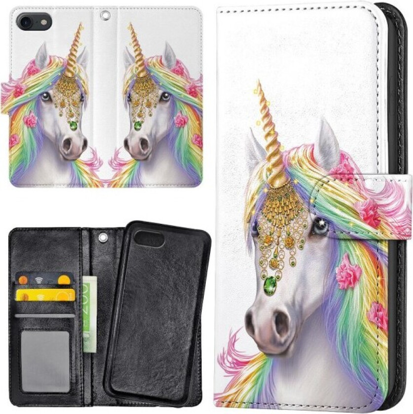 iPhone 7/8/SE - Lommebok Deksel Unicorn/Enhjørning