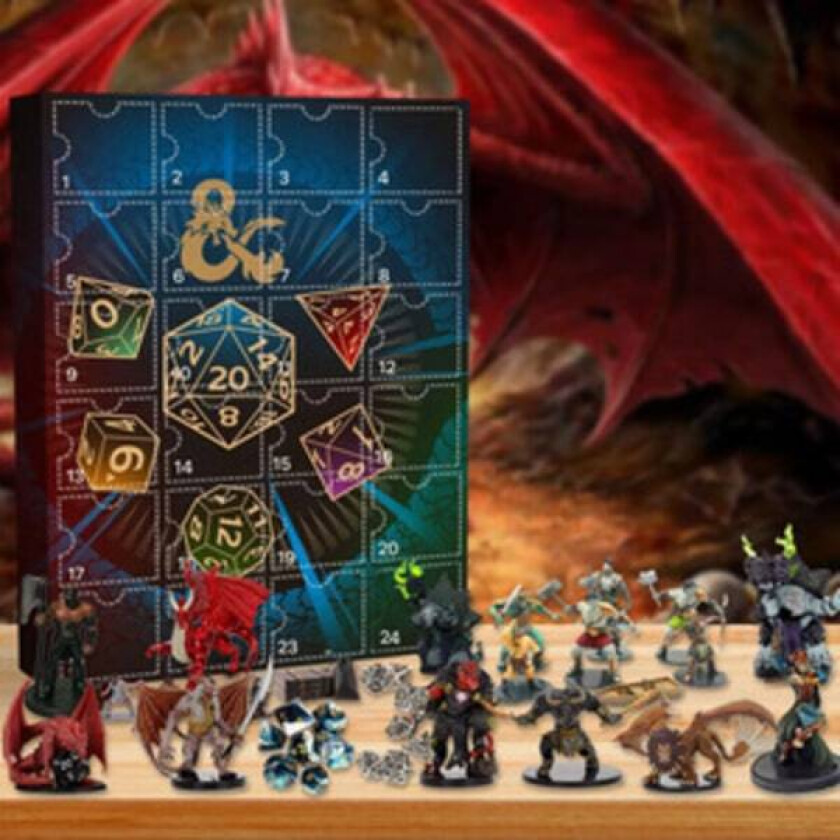 REMAKE 2024 Nytt Dungeons & Dragons Julekalender, 24 stk Julekalender Blind Box Gaver, Julegaver til Barn