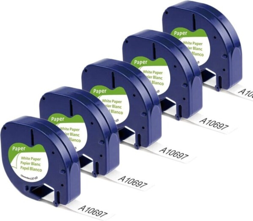 Kompatibel etiketttape erstatning for DYMO Letratag-refill 91330 10697 selvklebende papir LT-tape for DYMO LetraTag Plus LT-100T LT-100H QX50-etikett