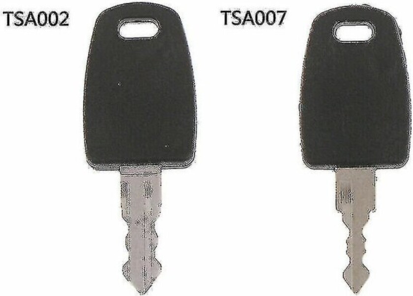 Multifunksjonell Tsa002 007 nøkkelpakke bagasje toll Tsa låsnøkler (2-pakning)