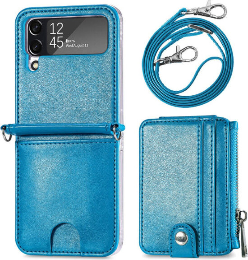 Samsung Galaxy Z Flip 3 - Mobildeksel med kortholder Blå