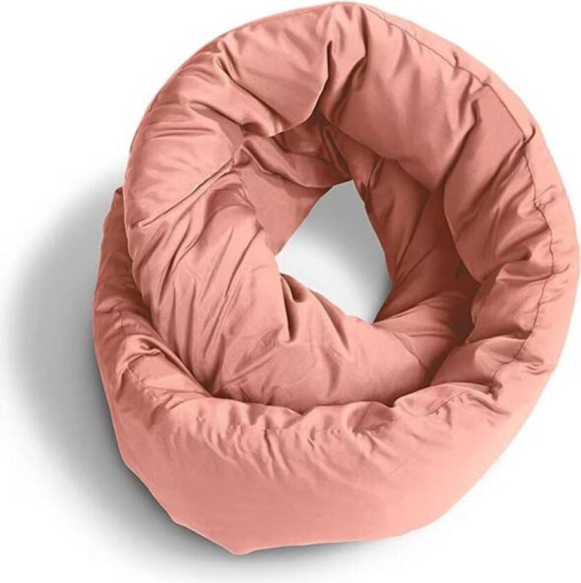 Reisepute, myk og pustende nakkestøtte skjerf for å sove på fly, fly, hjem og kontor - maskinvaskbar (rosa)