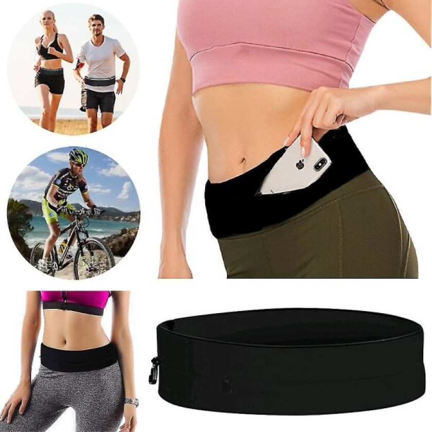 Midjeveske Løpebelte Midjeveske Løpepose Belte(M)