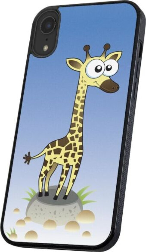 iPhone X/XS - Deksel/Mobildeksel Tegnet Giraff Multicolor