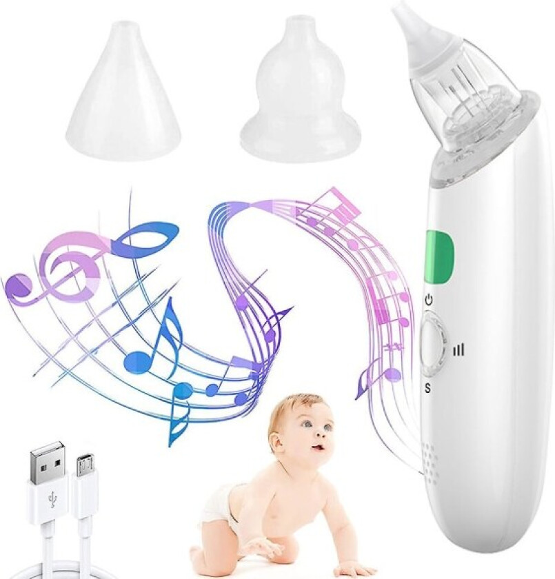 Baby nesesuger med silikonspisser og 3 justerbare