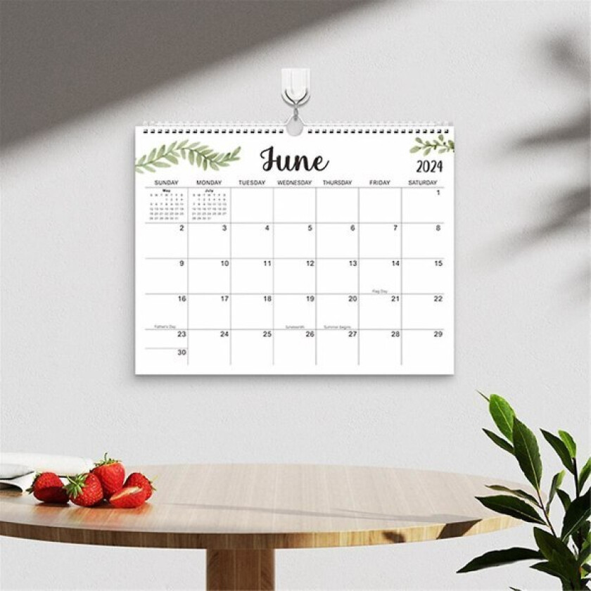 Kalender 2024-25 - 14.5x11.4 tommer 2024 Veggkalender Varer Til Juni 2025 - Enkel Planlegging Med 2024 Kalenderen (FMY)